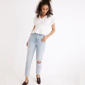 MADEWELL The Momjean‎ in Ellendale Wash: Raw-Hem Edition